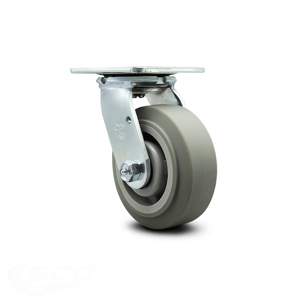 5 Inch Thermoplastic Rubber Wheel Swivel Caster with Roller Bearing SCC
